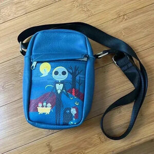 Buckle Down Nightmare Before Christmas Stylized Jack Cemetery Scene Blues